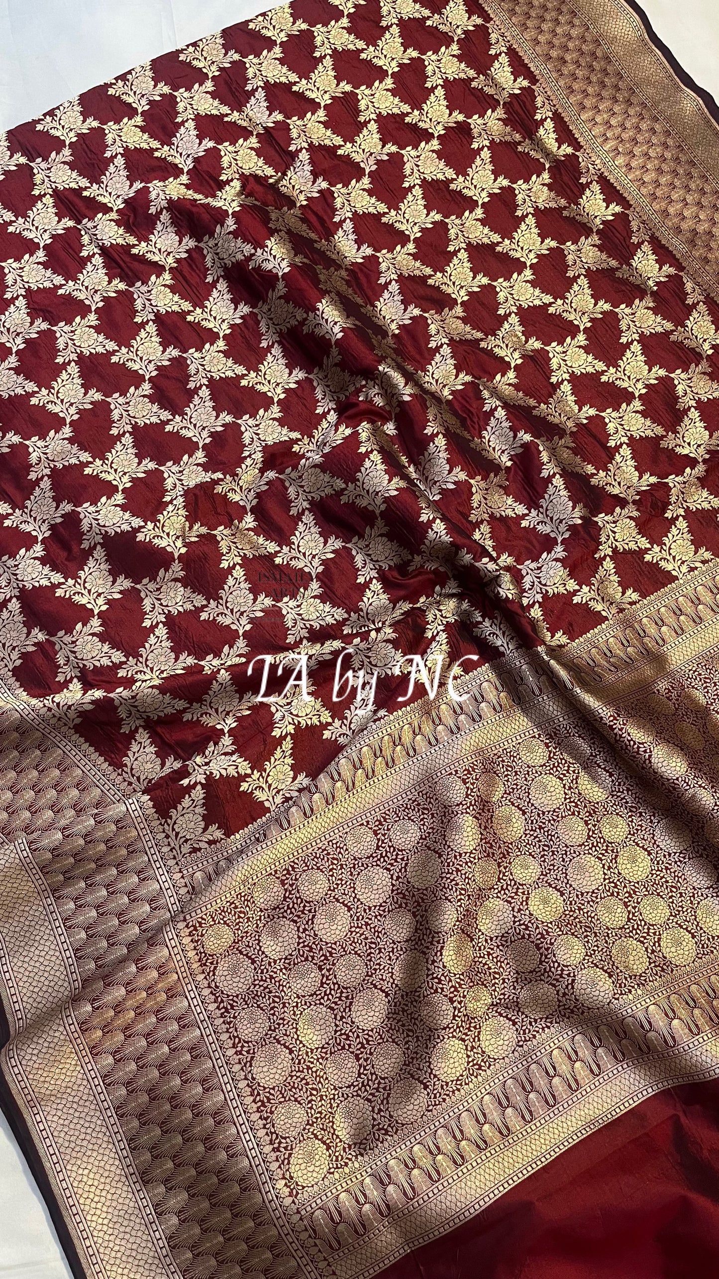 Walnut Banarasi Pure Katan Silk Pattu Saree