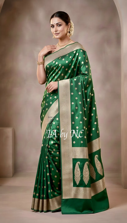 Sacramento Banarasi Mashru Katan Silk Saree