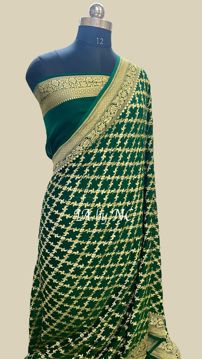 Sacramento Banarasi Pure Khaddi Georgette Saree