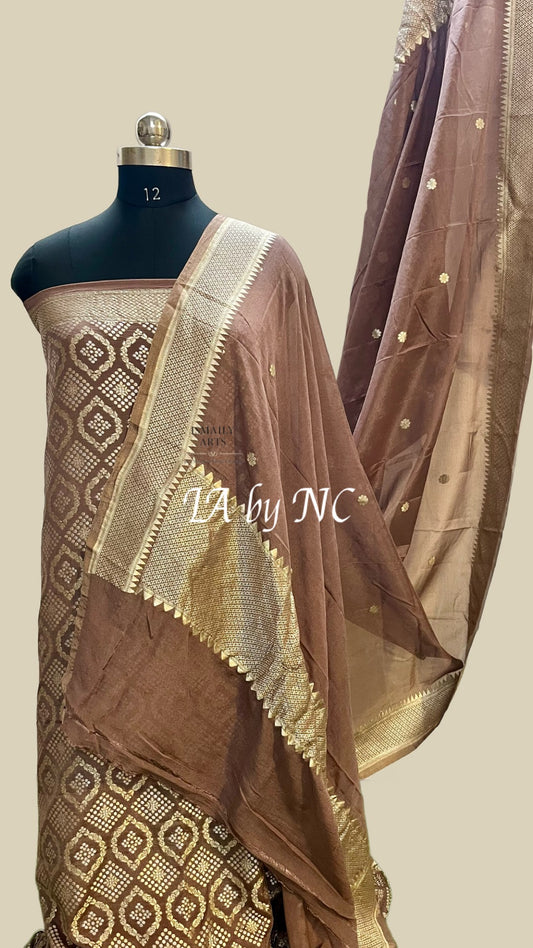 Penny Banarasi Pure Khaddi Georgette Dress materials