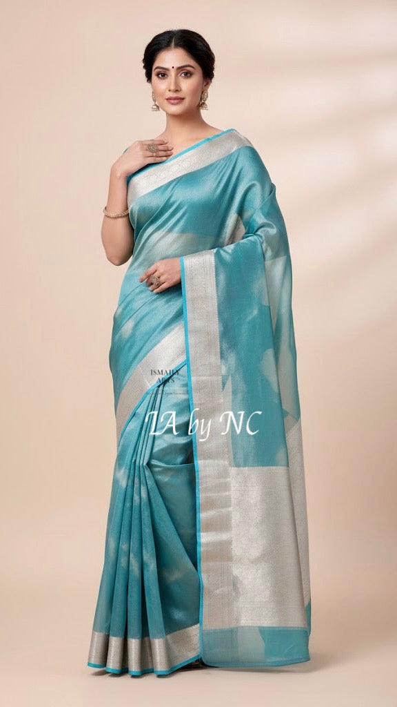 Sky Banarasi Pure Tissue Silk Saree