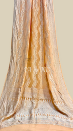 Tawny Banarasi Pure Khaddi Georgette Saree
