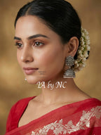 Carmine Banarasi Pure Kora Organza Kadwa Saree