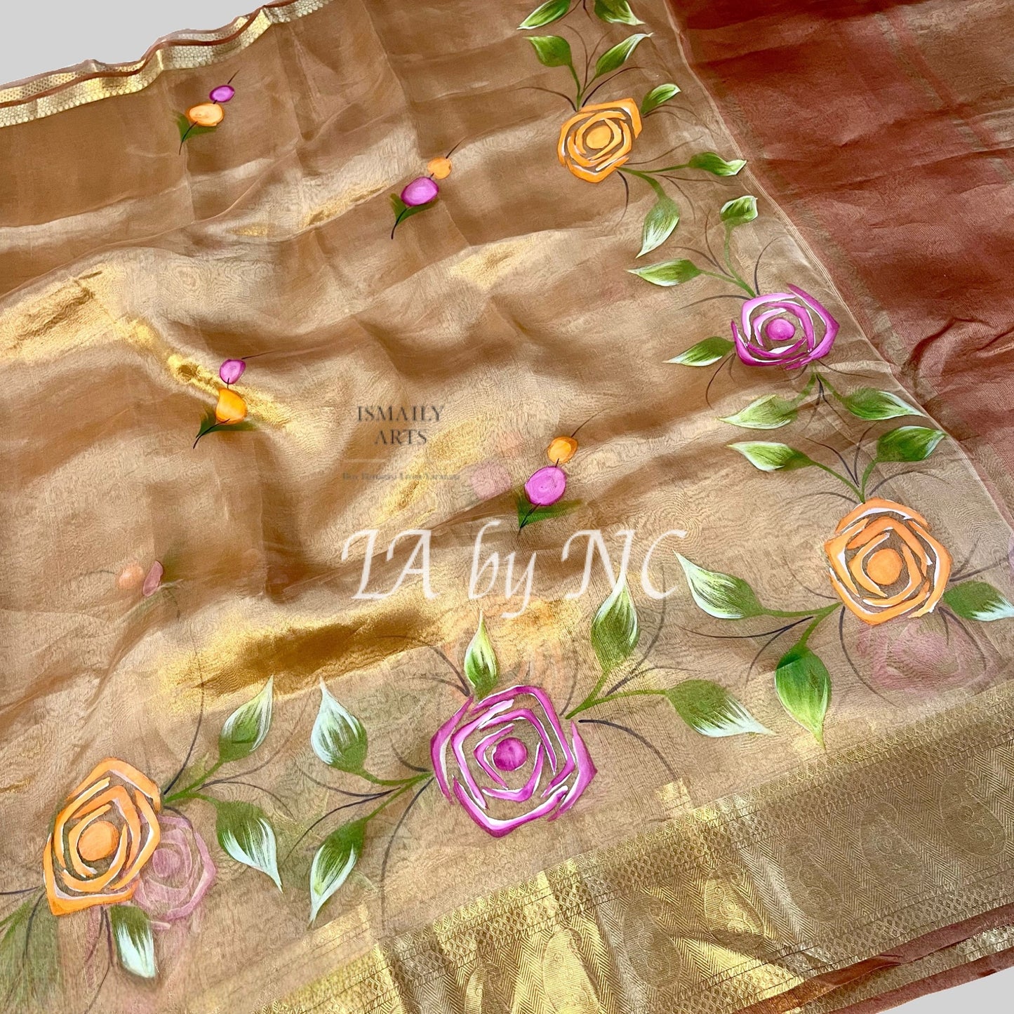 Mustard Banarasi Pure Tissue Silk Saree