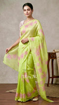 Tuscany Banarasi Pure Kora Organza Saree
