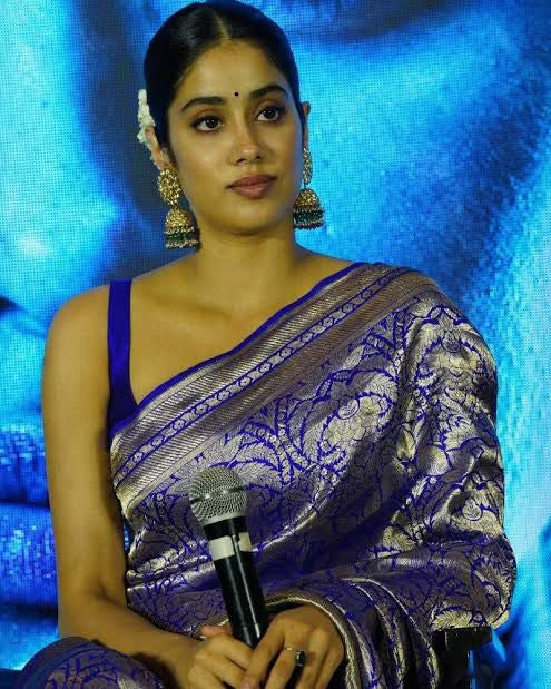Jahnvi Kapoor Royal Banarasi Pure Katan Silk Pattu Brocade Saree