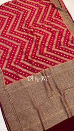 Imperial Banarasi Pure Khaddi Georgette Saree