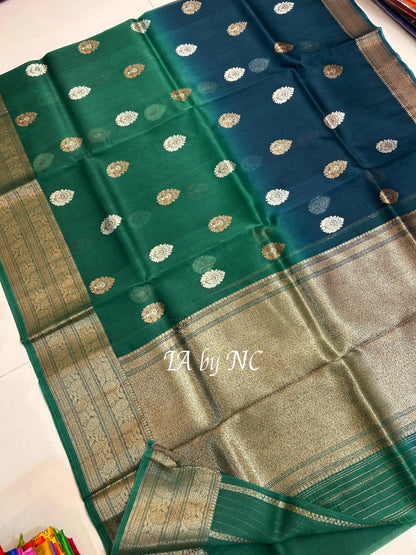 Sacramento Banarasi Pure Kora Silk Kadwa Saree