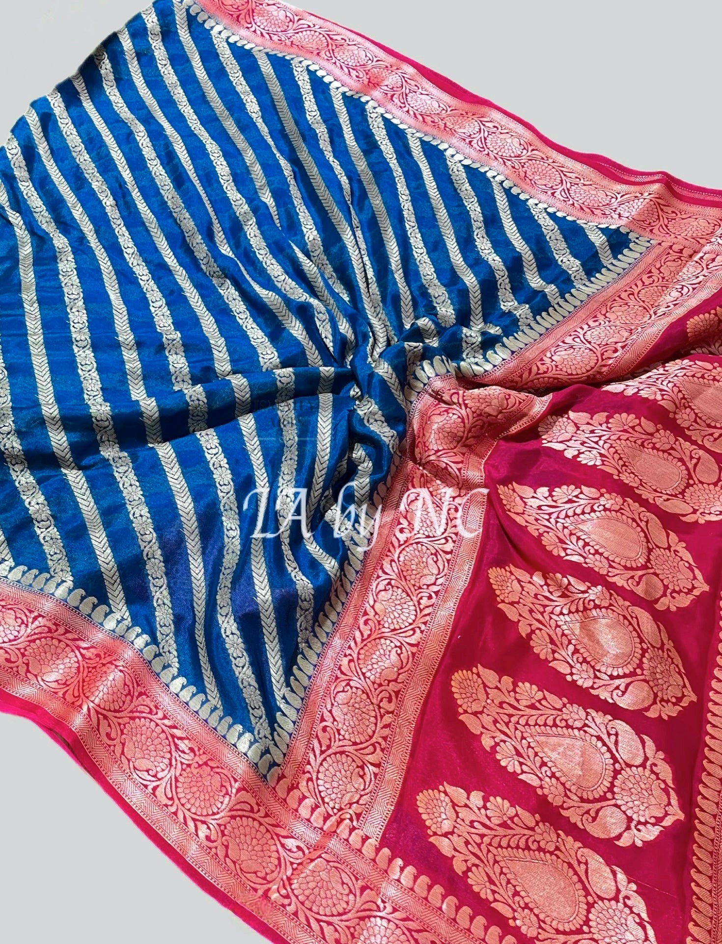 Yale Banarasi Pure Chiffon Georgette Saree