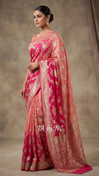 Imperial Banarasi Pure Khaddi Georgette Saree