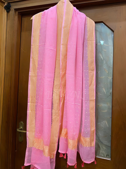 Taffy Banarasi Pure Khaddi Georgette Dupatta