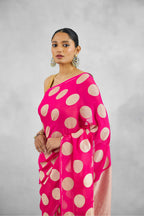 Deep Banarasi Pure Khaddi Georgette Saree