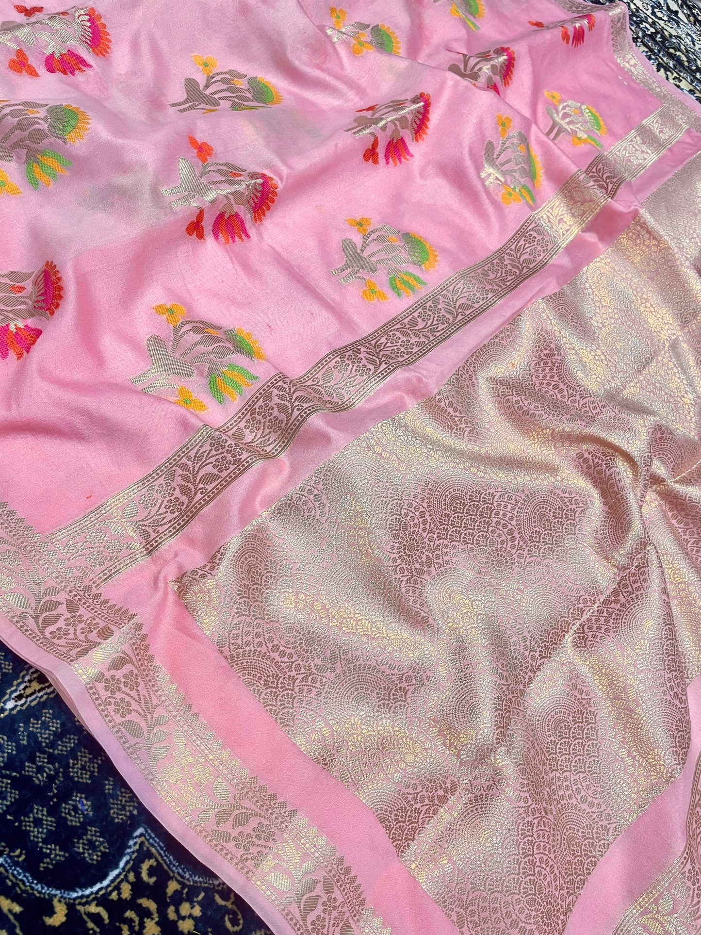 Banarasi Blend Khaddi Georgette Tilfi Saree