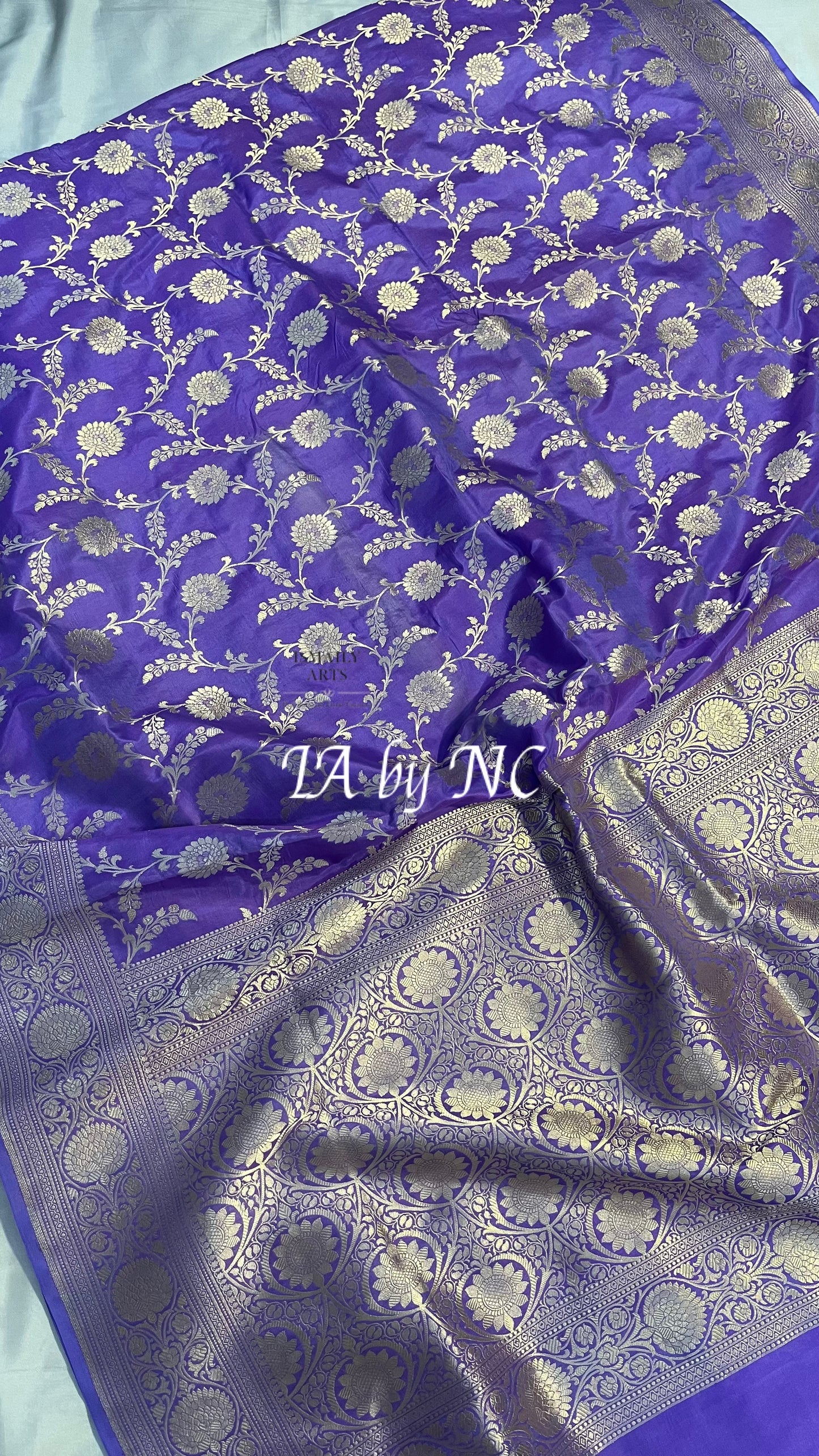 Amethyst Banarasi Pure Katan Silk Pattu Saree
