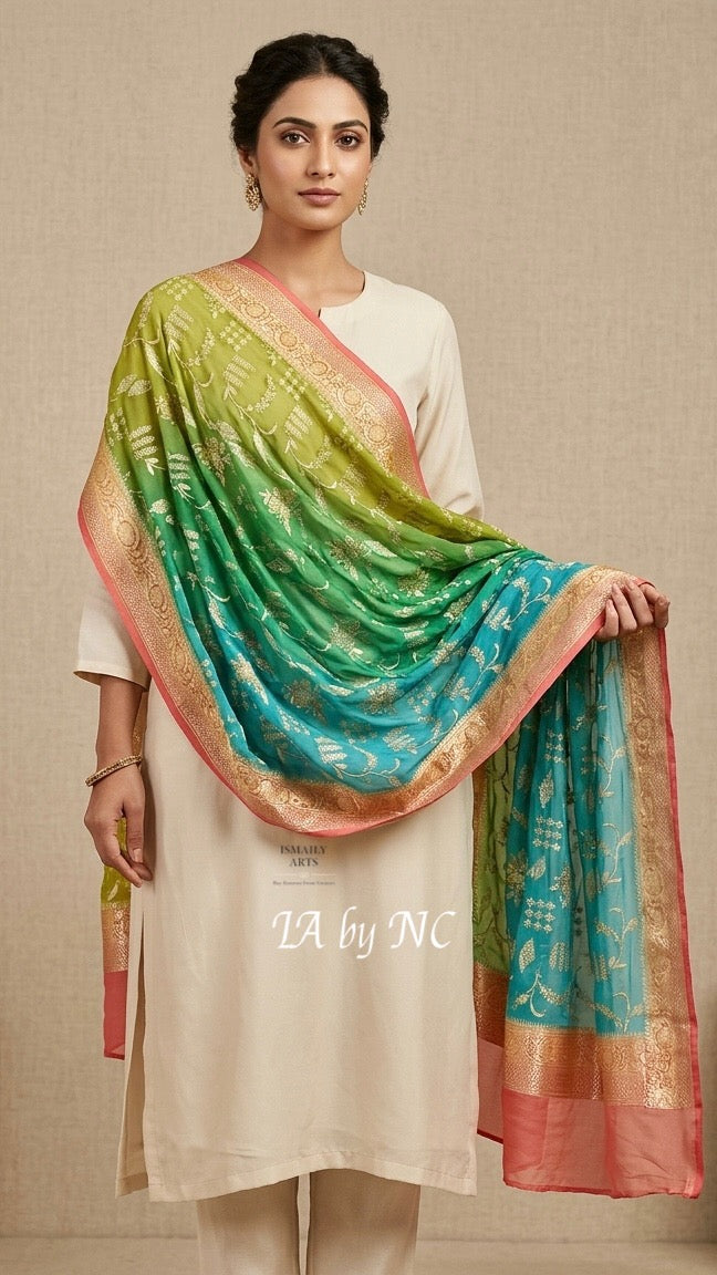 Banarasi Pure Khaddi Georgette Dupatta