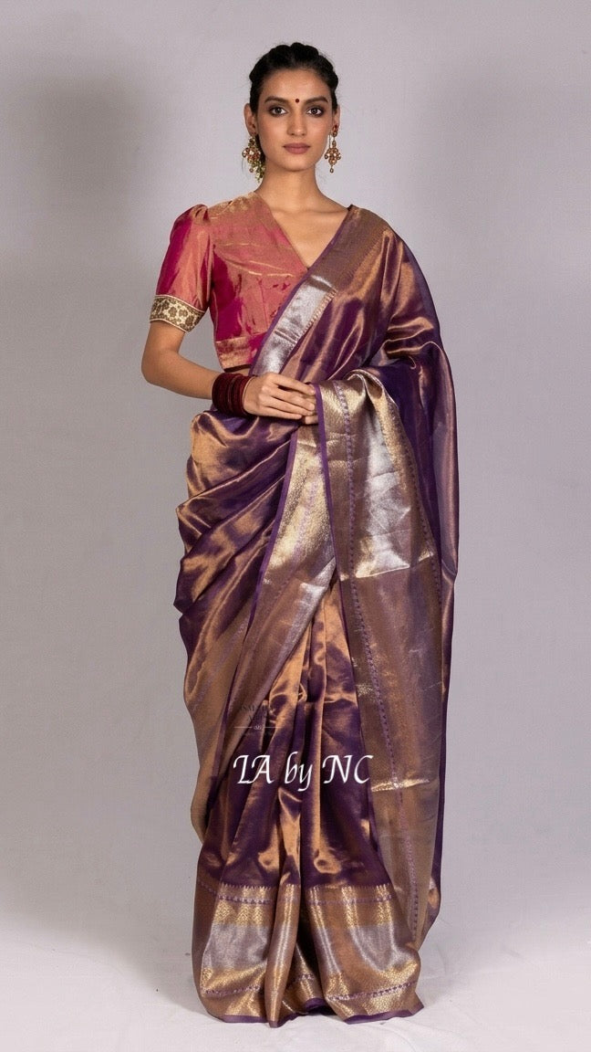 Byzantine Banarasi Pure Tissue Silk Saree