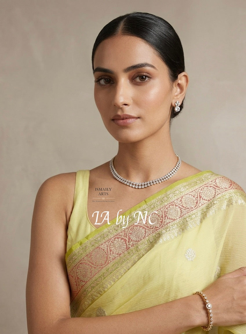 Laguna Banarasi Pure Khaddi Georgette Kadwa Saree