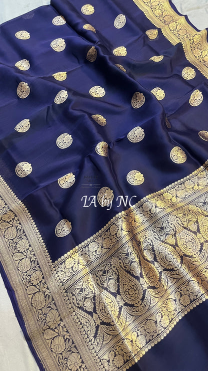 Space Banarasi Pure Kora Silk Kadwa Saree