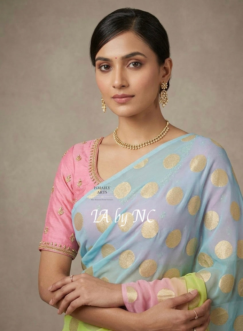 Designer Banarasi Pure Khaddi Georgette Saree