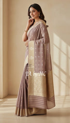 Bole Banarasi Pure Kora Silk Kadwa Saree