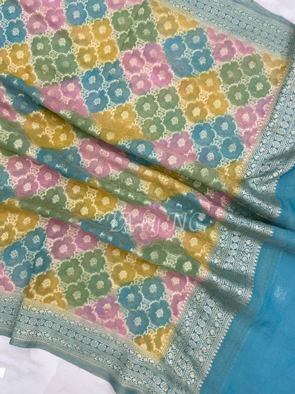 Banarasi Pure Khaddi Georgette Tissue Dupatta