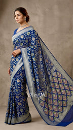 German Banarasi Pure Khaddi Georgette Saree