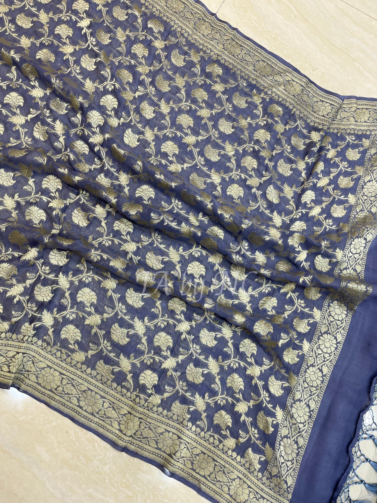 Stone Banarasi Pure Khaddi Georgette Dupatta