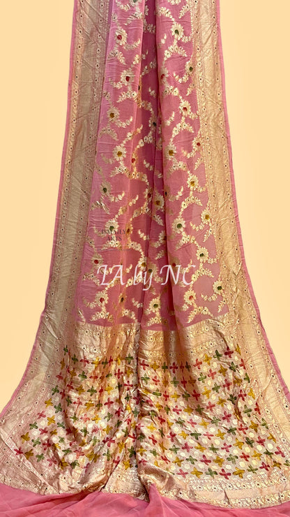 Punch Banarasi Pure Khaddi Georgette Saree