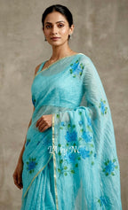 Baby Banarasi Pure Kora Organza Saree