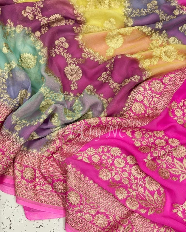 Banarasi Pure Khaddi Georgette Saree