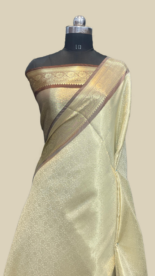 Banarasi Blend Zari Tissue Brocade Saree