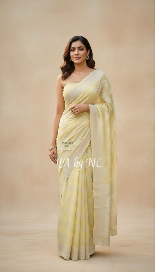 Mellow Banarasi Pure Khaddi Georgette Saree