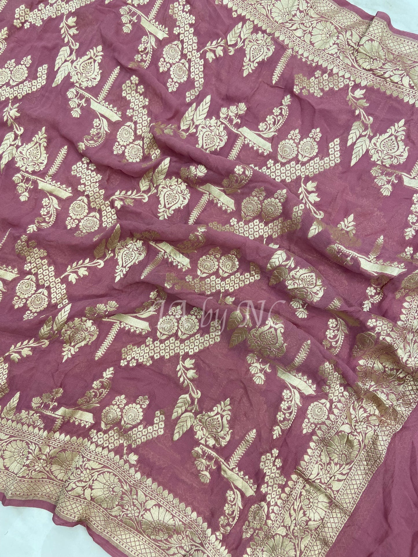 Mulberry Banarasi Pure Khaddi Georgette Dupatta