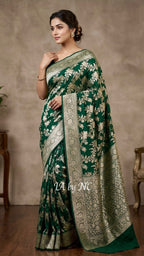 Sacramento Banarasi Pure Chiffon Georgette Saree