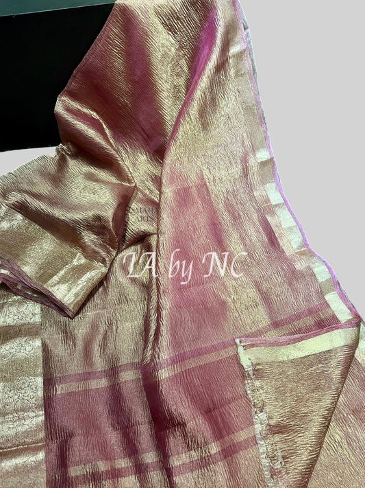 Maroon Banarasi Pure Tissue Silk Saree