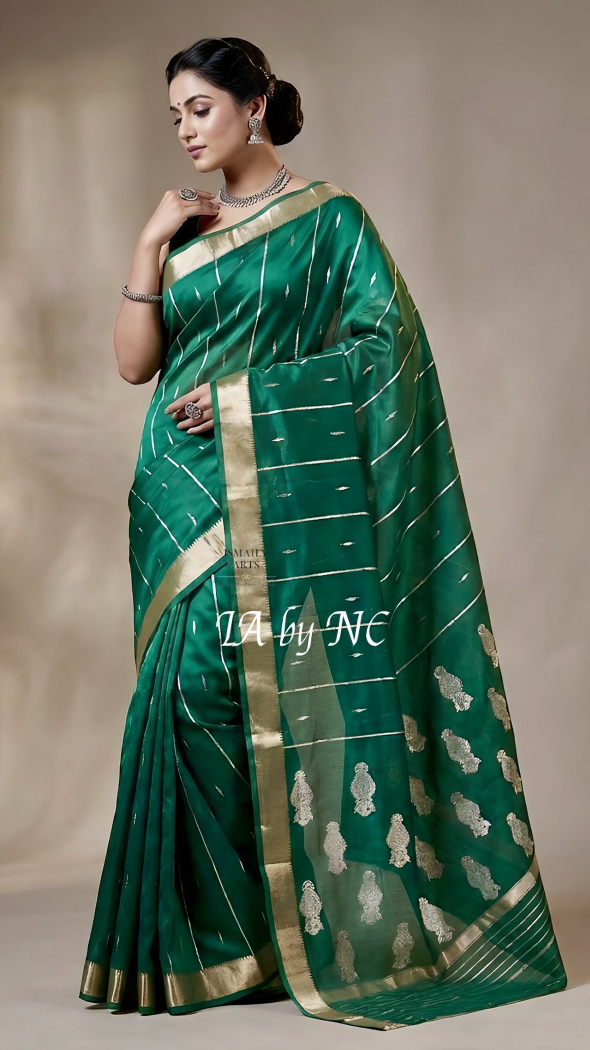 Sacramento Banarasi Pure Kora Organza Kadwa Saree