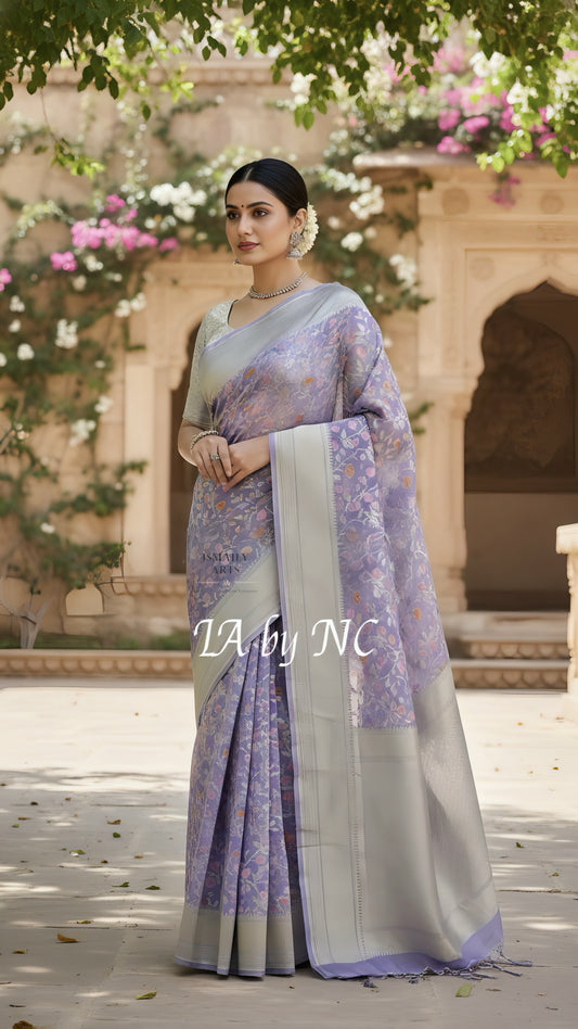 Ultra Banarasi Pure Khaddi Georgette Saree