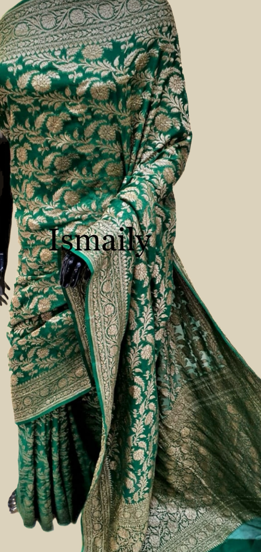 Sacramento Banarasi Pure Khaddi Georgette Saree