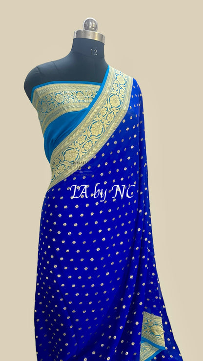 Royal Banarasi Pure Khaddi Georgette Saree