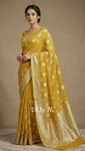 Trombone Banarasi Pure Khaddi Georgette Saree