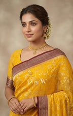 Amber Banarasi Pure Khaddi Georgette Saree