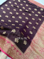 Hickory Banarasi Pure Khaddi Georgette Saree