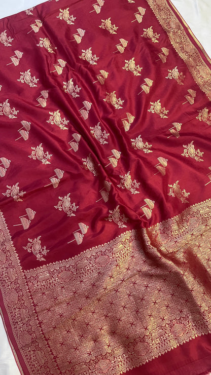 Banarasi Blend Pure Mashru Silk Saree
