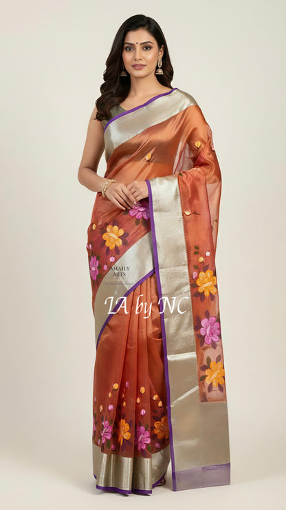 Hot Banarasi Pure Tissue Silk Saree