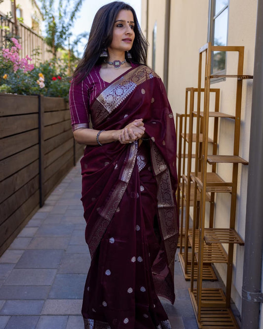Banarasi Blend Khaddi Georgette Saree