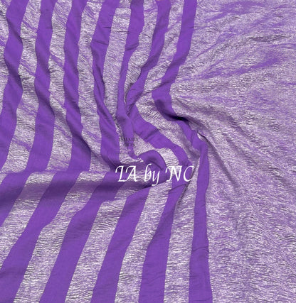 Amethyst Banarasi Pure Munga Silk Saree