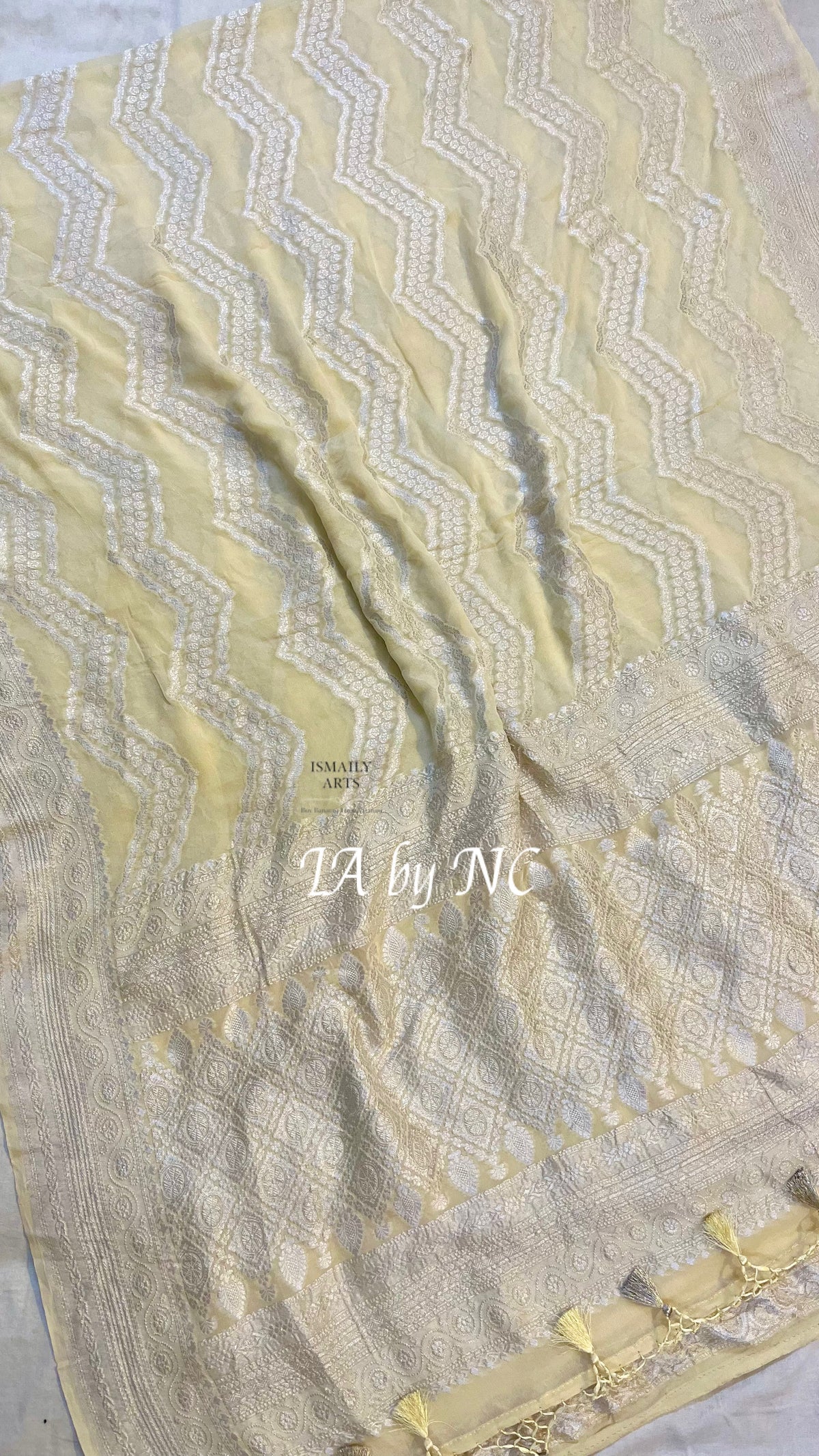 Mellow Banarasi Pure Khaddi Georgette Saree