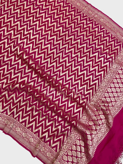 Ruby Banarasi Pure Khaddi Georgette Dupatta