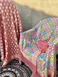 Salmon Banarasi Pure Khaddi Tissue Georgette Dress Materials