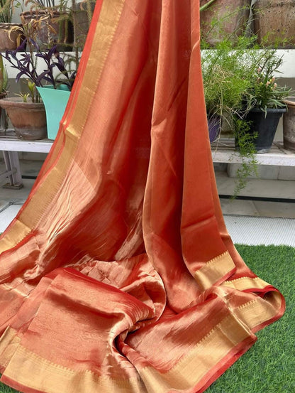 Persian Banarasi Pure Tissue Silk Saree